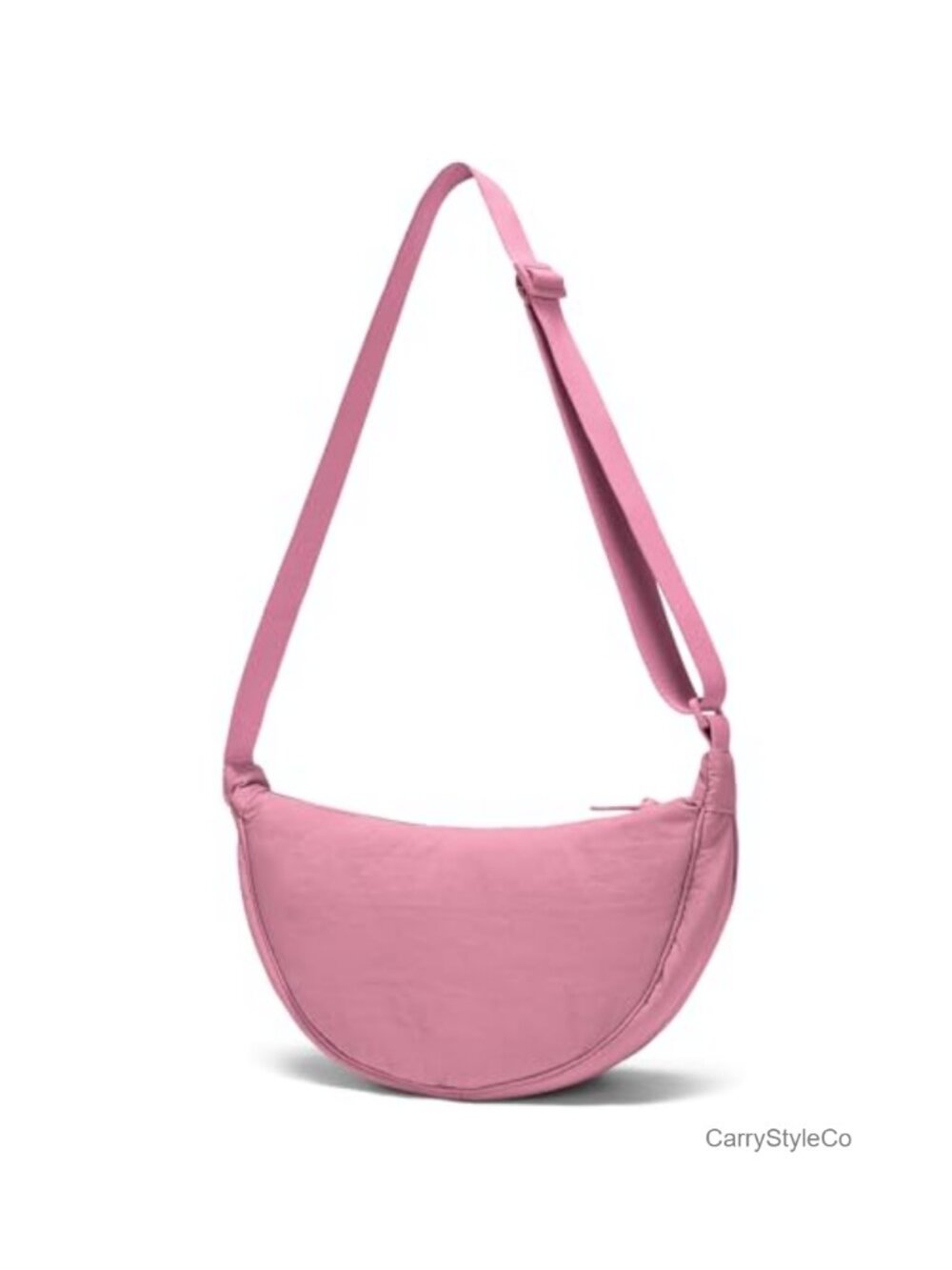 YIKOEE Crescent Sling Crossbody Nylon Bag Small Adjustable Strap